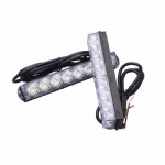 Car Led Grille Light Kit with 2X8-Led Light Bars