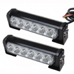 Car Led Grille Light Kit with 2X6-Led Light Bars