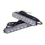 Car Led Grille Light Kit with 2X9-Led Light Bars