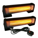 Strobe COB Grille Light-Amber