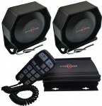 Dual-Channel Police Siren and Speaker Kit with MP3 Function