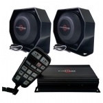 Dual Channel 2*100W Police Siren and Speaker Kit
